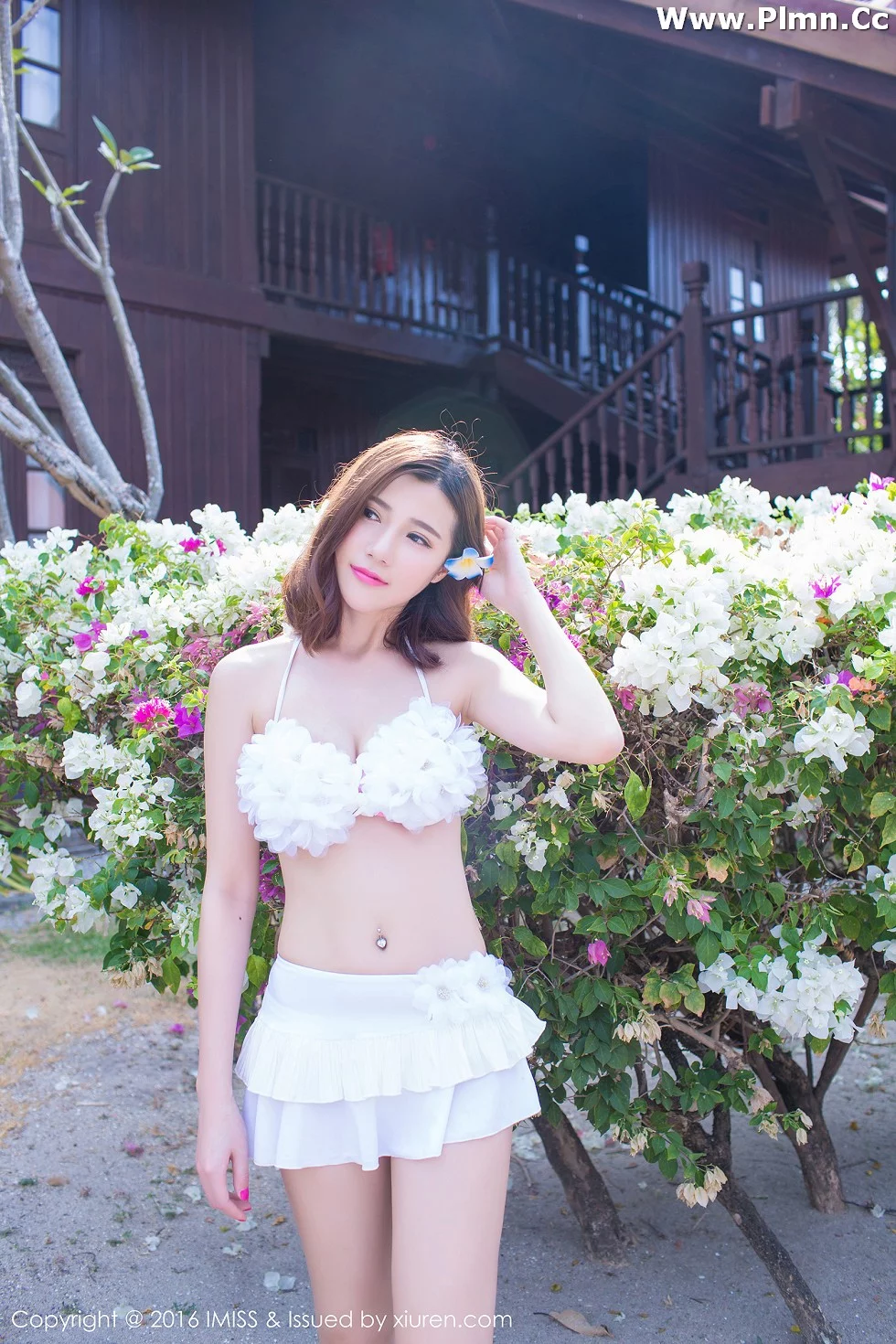 [IMISS爱蜜社]Vol.087_嫩模Sandy陈天扬卡威旅拍第二套花仙子般美丽迷人写真50P