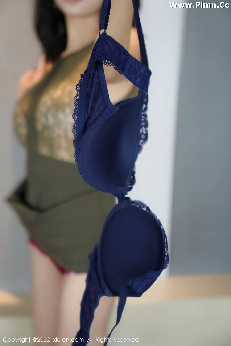 [XiuRen秀人网]No.4428_模特蓝夏Akasha靓丽灰绿色上衣配短裙露性感内衣极致魅惑写真50P