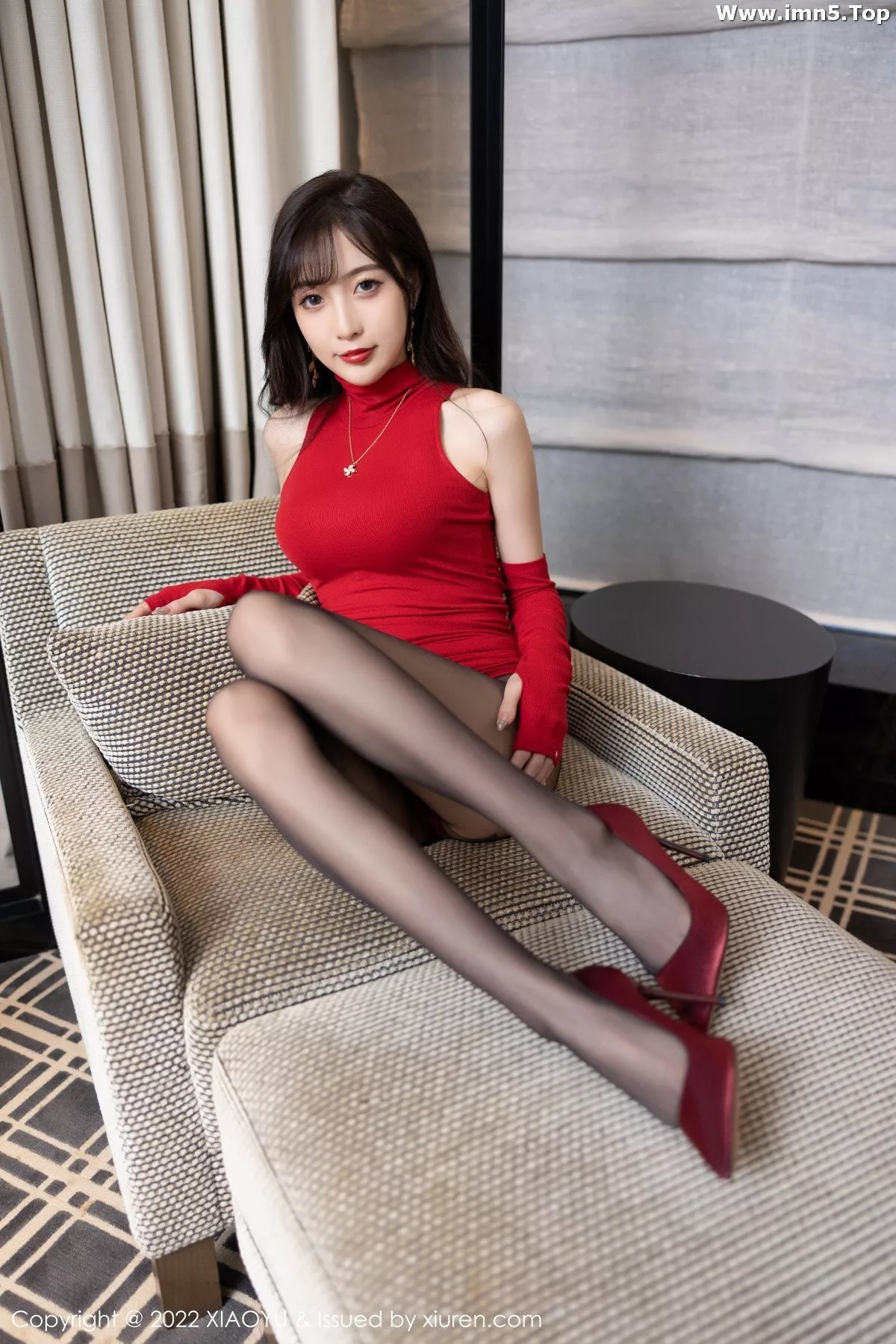 [XiaoYu画语界]Vol.862_模特林星阑脱红色收身连衣短裙露性感红色内衣完美诱惑写真80P